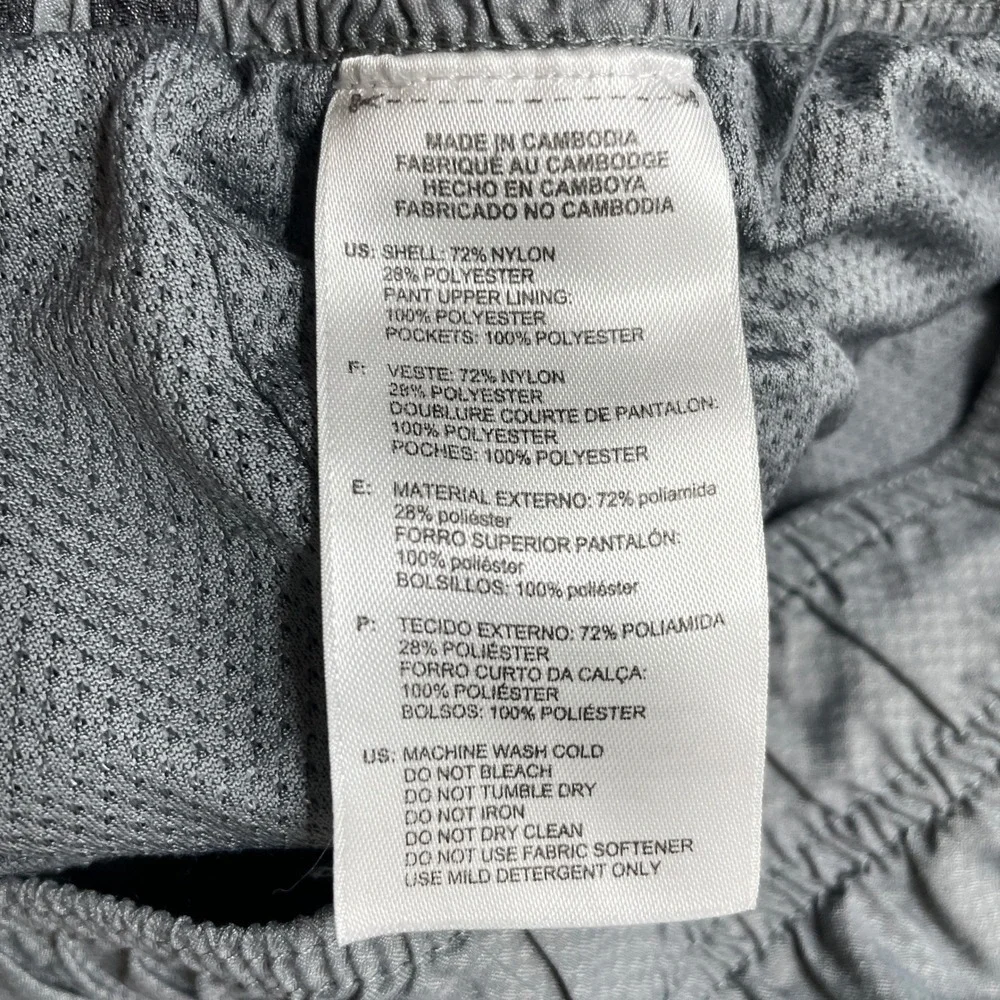 Adidas Climalite Grey Track Pants Men XL 3-Stripe Pockets Zip Cuffs S86814 READ